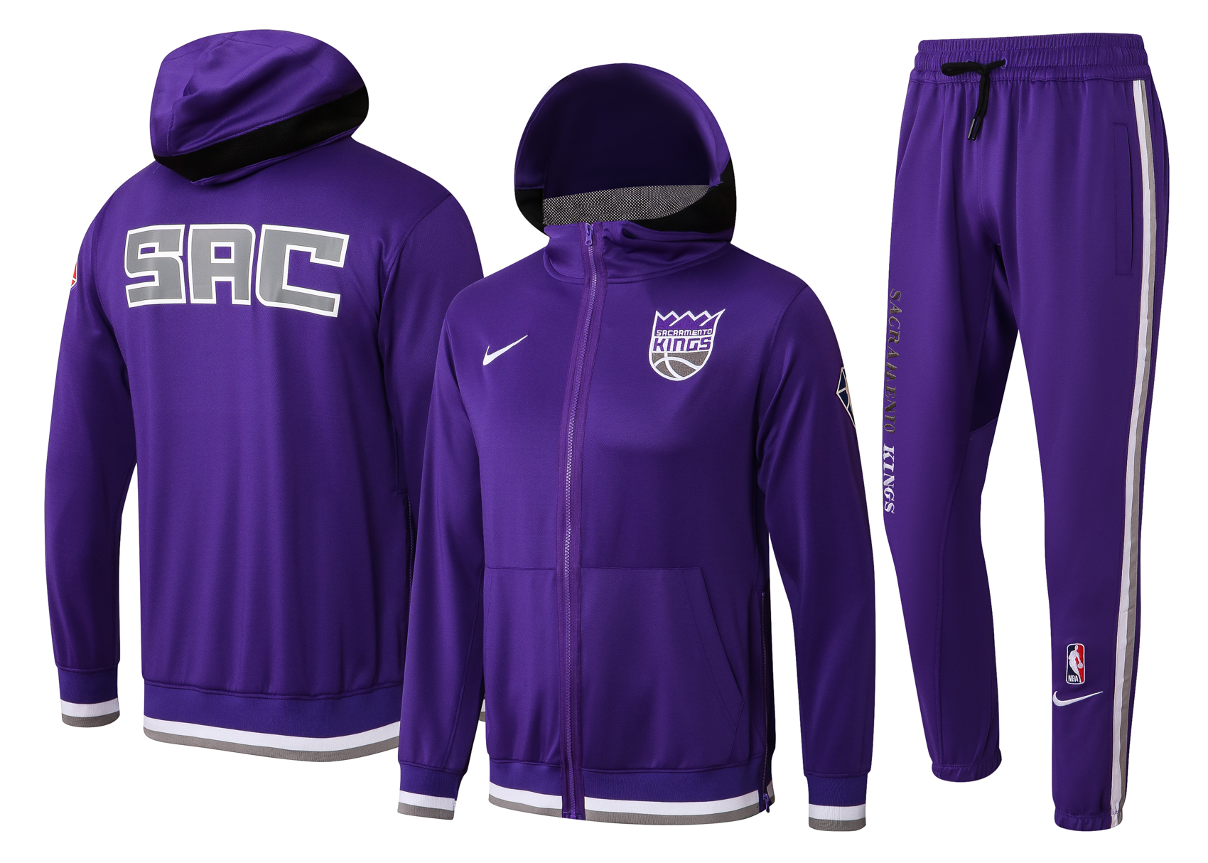 Men Sacramento Kings purple  2024 NBA Nike Training suit